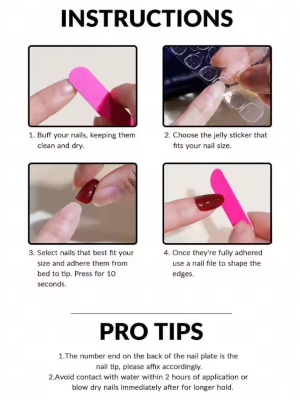 24 pcs nails luxury natural delicate & comfortable - Picture 3 of 5